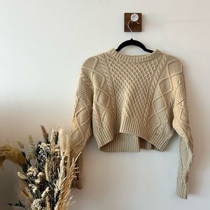 XS Sunday Best Cropped Knit Sweater